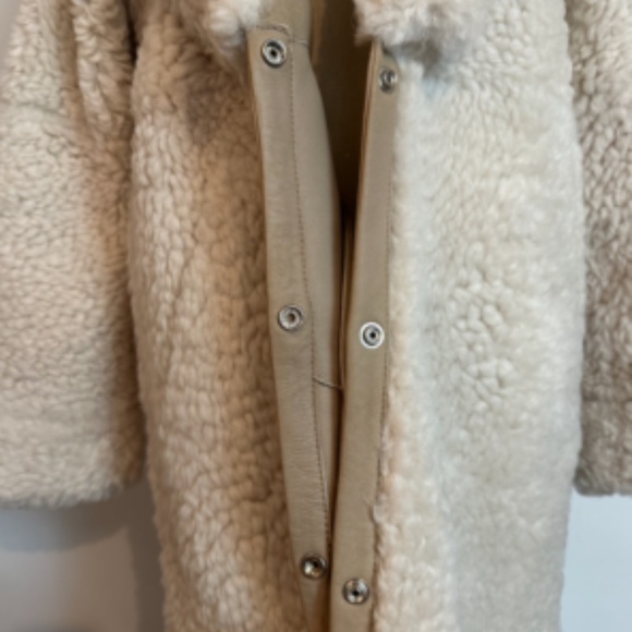 IRO Kamala shearling/leather coat xs/34 BNWT - Picture 5 of 5